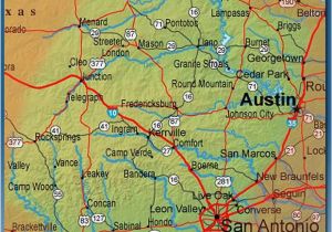 Camp Verde Texas Map Texas Hill Country Map with Cities Business Ideas 2013