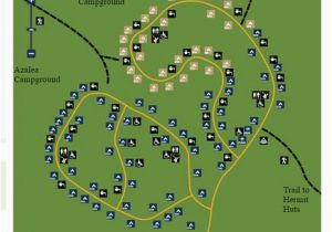 Campgrounds In California Map Campsite Map Showing Campsites Already Blocked Out by A Special