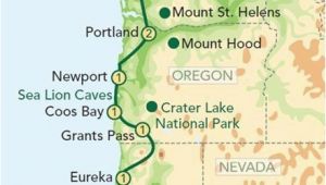 Campgrounds oregon Map Map oregon Pacific Coast oregon and the Pacific Coast From Seattle