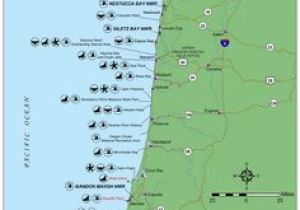 Campgrounds oregon Map Simple oregon Coast Map with towns and Cities oregon Coast In