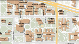 Campus Map University Of oregon Maps University Of oregon