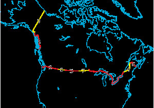 Canada Border Crossings Map Canada United States Border Wikipedia