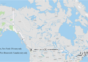 Canada Border Crossings Map Map Of Canada Us Border Ontario