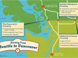 Canada Border Crossings Map Seattle to Vancouver Canadian Border Crossing