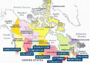 Canada Capital City Map Capitals and States Of Canada