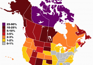 Canada Density Map Indigenous Peoples In Canada Wikipedia