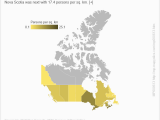 Canada Density Population Map Canada Population Density 2016 Mapystics Maps Prince Edward