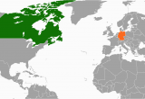 Canada In Map Of the World Canada Germany Relations Wikipedia