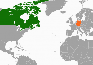 Canada In Map Of the World Canada Germany Relations Wikipedia