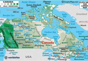 Canada Landform Map Canada Map Map Of Canada Worldatlas Com