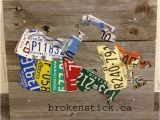 Canada License Plate Map Brokenstick Ca License Plate Products