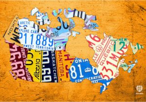 Canada License Plate Map License Plate Map Of Canada On Bold orange by Design Turnpike
