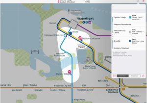 Canada Line Station Map Vancouver Rail Map Lite App Price Drops