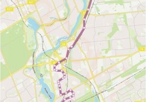 Canada Line Stops Map 290 Route Time Schedules Stops Maps Hurdman