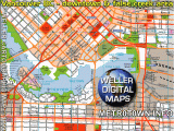 Canada Line Vancouver Map Street Map Of City Of Vancouver Downtown Yaletown False Creek