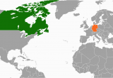 Canada Location In World Map Canada Germany Relations Wikipedia