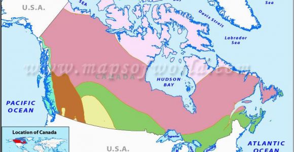 Canada Map for Students Canada Climate Map Geography Canada Map Geography