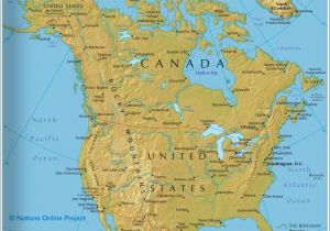 Canada Map Lakes and Rivers the Map Shows the States Of north America Canada Usa and