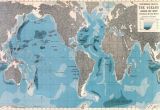 Canada Map Oceans World Ocean Depths Map Wallpaper Mural Home World Map Mural Map