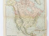 Canada Map Office Antique Map Of north America Vintage Map Of United States