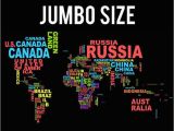 Canada Map Sales World Map Informative Jumbo Poster