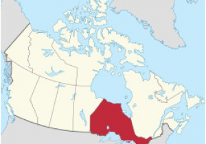 Canada Map with Bodies Of Water Ontario Wikipedia