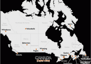 Canada Map with Cities and Capitals Canada Capital Cities Map Worldatlas Com