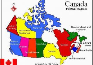 Canada Map with Provinces and Capitals British Columbia is the Last Province It is the Only