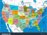 Canada Map with States and Capitals Us Map States and Capital Map Travel Information Colorful