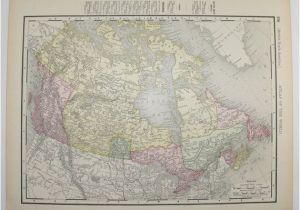 Canada Maritimes Map 1898 Antique Map Of Canada British north America Map