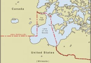 Canada Minnesota Border Map Minnesota S northwest Angle is Only Accessible by Land if You