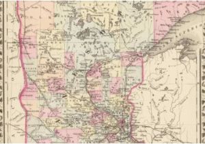 Canada Minnesota Border Map Old Historical City County and State Maps Of Minnesota