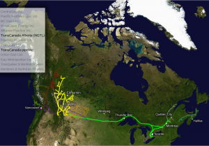 Canada Oil Pipeline Map Oil Energy British Columbia