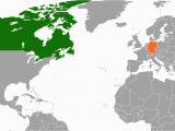 Canada On A Map Of the World Canada Germany Relations Wikipedia