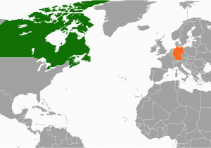 Canada On the World Map Canada Germany Relations Wikipedia