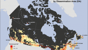 Canada Population Distribution Map This is How Empty Canada Really is Photos Huffpost Canada