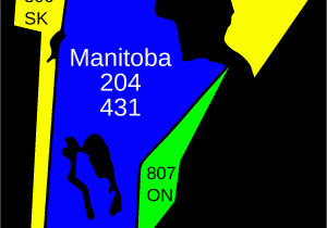 Canada Postal Code Map Ontario area Codes 204 and 431 Wikipedia
