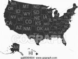 Canada Provinces Abbreviations Map Vector Clipart Map Of Usa with State Abbreviations Vector