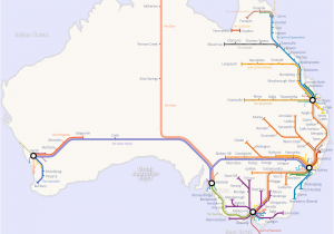 Canada Rail Network Map Australian Rail Map