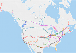 Canada Rail Network Map Rail Transport In Canada Wikipedia
