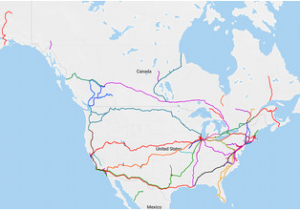 Canada Railroad Map Rail Transportation In the United States Wikipedia