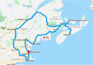 Canada Road Trip Map Indian Summer How to Enjoy New England and Eastern Canada