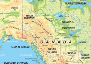 Canada Rocky Mountains Map Karte Von Kanada West Region In Kanada Welt atlas De