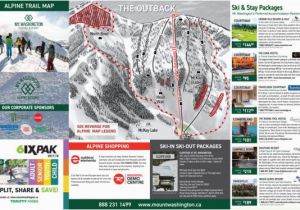 Canada Ski Resort Map Trail Map Mount Washington