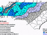 Canada Snow Depth Map March 2 2009 Winter Storm