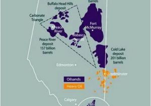 Canada Tar Sands Map Location Of Canadian Oil Sands and Viscous Heavy Oil