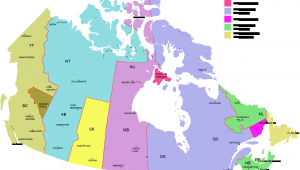 Canada Time Zone Map Printable Canada Time Zone Map with Provinces with Cities with