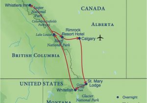 Canada Train Map the northern Rockies Smithsonian Journeys