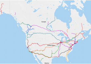 Canada Trains Map Rail Transportation In the United States Wikipedia