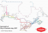 Canada Via Rail Map A Closer Look at the City Of Canada Transit Map Spacing